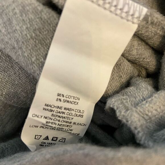 JOE FRESH Grey Drawstring Wide Leg Lounge Pant S - Picture 5 of 9